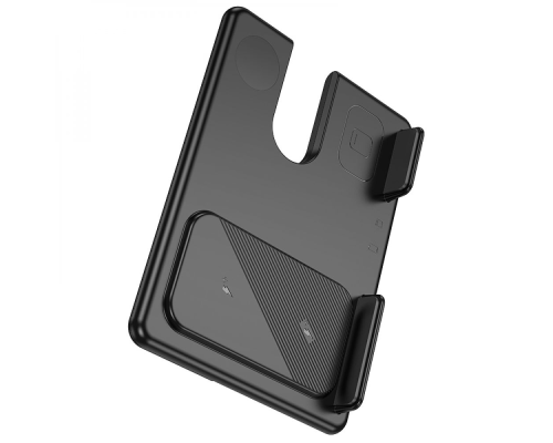 Бездротовий зарядний пристрій для Samsung Hoco CQ2 3в1 15W black PLS-00-00115758