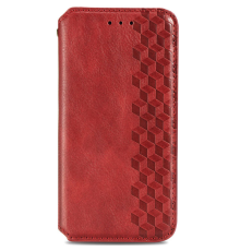 Чохол-книжка Leather Cubic Xiaomi Redmi Note 12 red PLS-00-00163082