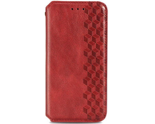 Чохол-книжка Leather Cubic Xiaomi Redmi Note 12 red PLS-00-00163082