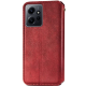 Чохол-книжка Leather Cubic Xiaomi Redmi Note 12 red PLS-00-00163082