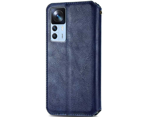 Чохол-книжка Leather Cubic Xiaomi 12T blue PLS-00-00162966