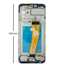 Дисплей Samsung A025F Galaxy A02s (2021) (160,5 х 72 мм) з сенсором та рамкою black (Original) PLS-00-00074721
