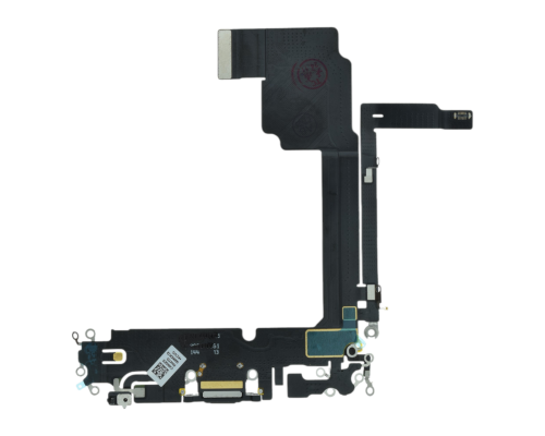 Шлейф iPhone 15 Pro Max з роз'ємом зарядки black titanium (Original) PLS-00-00134039