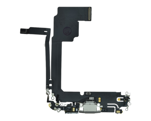 Шлейф iPhone 15 Pro Max з роз'ємом зарядки natural titanium (Original) PLS-00-00134075