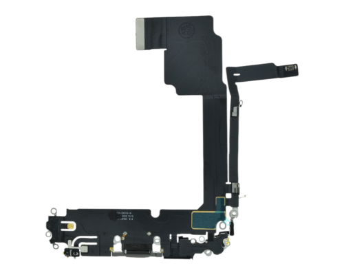 Шлейф iPhone 15 Pro Max з роз'ємом зарядки natural titanium (Original) PLS-00-00134075