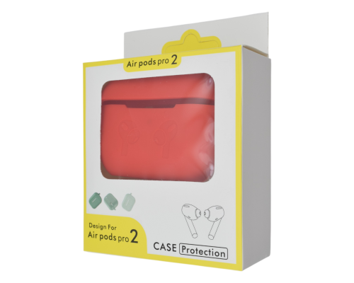 Чохол Silicone Case Slim with Carbine for AirPods Pro 2 red PLS-00-00145819