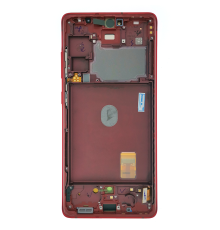 Дисплей Samsung G780 Galaxy S20 FE з сенсором та рамкою red (Original) PLS-00-00058882
