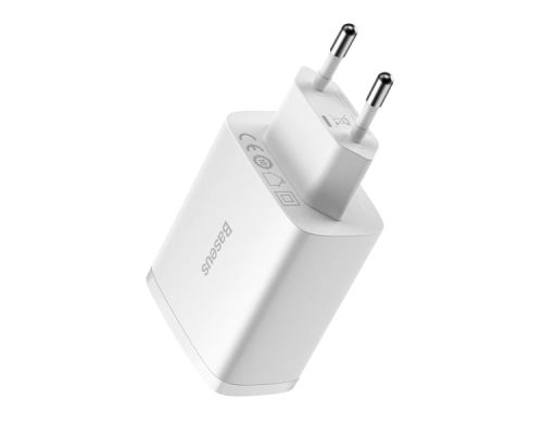 Зарядний пристрій Baseus Compact 17W 2.4A 3USB-A white PLS-00-00098282