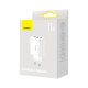 Зарядний пристрій Baseus Compact 17W 2.4A 3USB-A white PLS-00-00098282