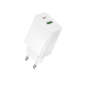 Зарядний пристрій Borofone BAS74A 20W 3A USB-A+USB-C white PLS-00-00156108