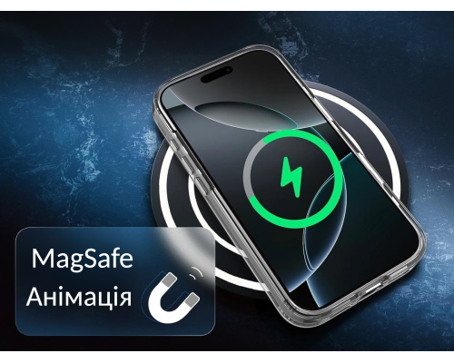Чохол Clear Case iPhone 17 Pro Max з MagSafe та Анімацією (Original China) clear PLS-00-00146561