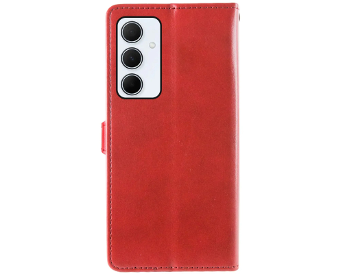 Чохол-книжка Leather GETMAN with card holder Samsung A175 Galaxy A17 red PLS-00-00148245