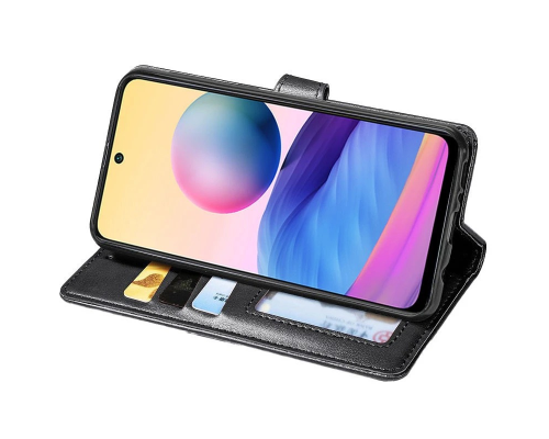Чохол-книжка Leather GETMAN with card holder Xiaomi Redmi Note 13 5G black PLS-00-00148399