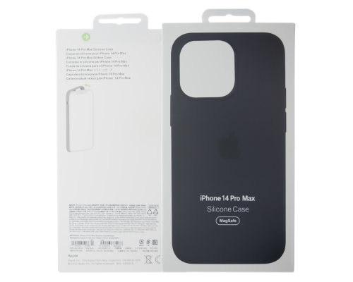 Чохол Silicone Case Full з MagSafe та Анімацією iPhone 14 Pro Max storm blue PLS-00-00109153