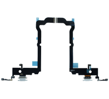 Шлейф iPhone XS Max з роз'ємом зарядки white PLS-00-00037383