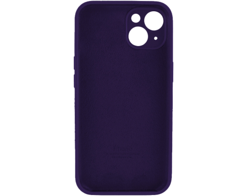 Чохол Silicone Case Full Camera Protective iPhone 15 berry purple PLS-00-00116479