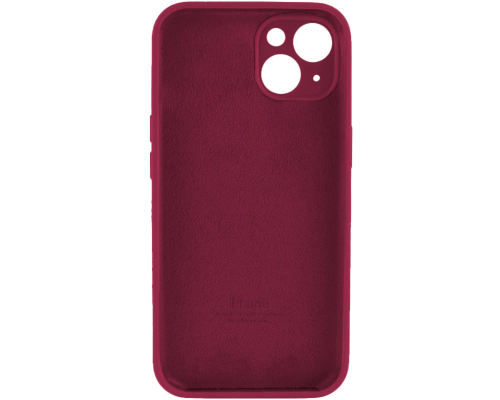 Чохол Silicone Case Full Camera Protective iPhone 15 plum PLS-00-00116483