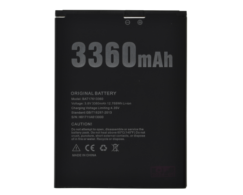 Акумулятор Doogee BAT18763360 PLS-00-00048313