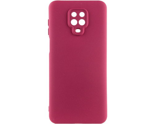 Чохол Silicone Cover Full Camera Xiaomi Redmi Note 9s marsala PLS-00-00106018