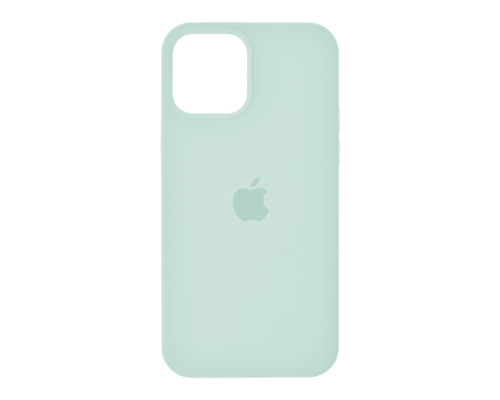 Чохол Silicone Case Full з MagSafe та Анімацією iPhone 15 Pro Max soft mint PLS-00-00122495