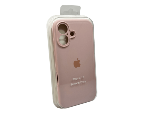 Чохол Silicone Case Full Camera Protective для iPhone 16 pink sand PLS-00-00130754