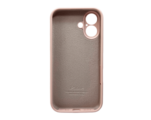 Чохол Silicone Case Full Camera Protective для iPhone 16 pink sand PLS-00-00130754