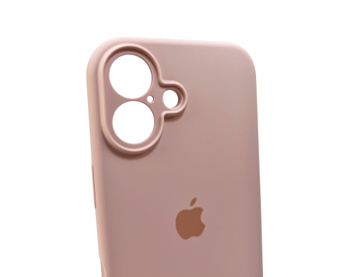 Чохол Silicone Case Full Camera Protective для iPhone 16 pink sand PLS-00-00130754
