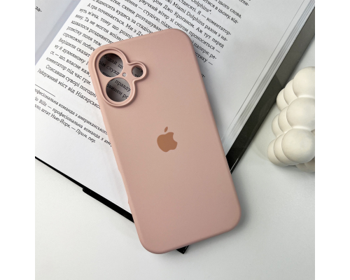 Чохол Silicone Case Full Camera Protective для iPhone 16 pink sand PLS-00-00130754