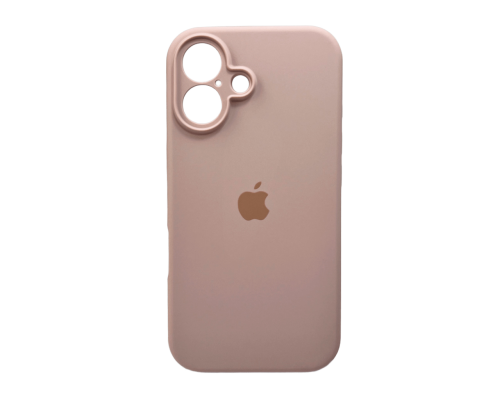 Чохол Silicone Case Full Camera Protective для iPhone 16 pink sand PLS-00-00130754