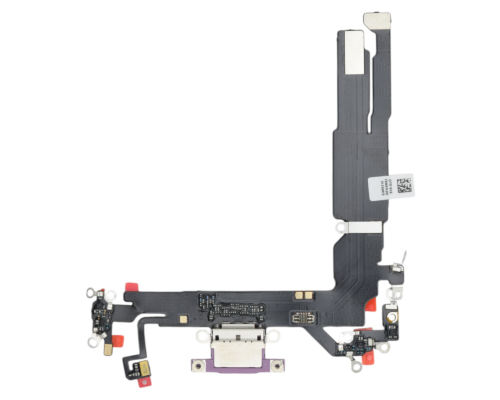 Шлейф iPhone 16 з роз'ємом зарядки pink (Original China) PLS-00-00134005