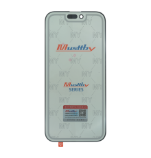 Скло дисплея iPhone 16 Pro Max з поляризаційною плівкою і OCA black (Musttby) PLS-00-00151271