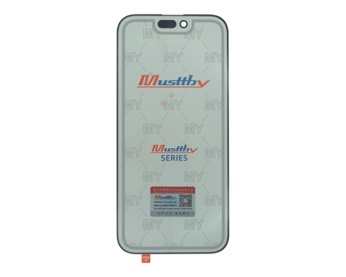 Скло дисплея iPhone 16 Pro Max з поляризаційною плівкою і OCA black (Musttby) PLS-00-00151271