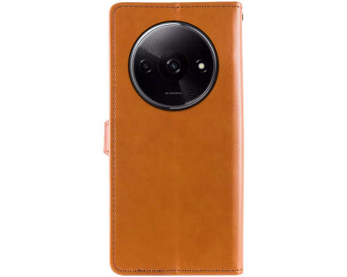 Чохол-книжка Leather GETMAN with card holder Xiaomi Redmi A3 brown PLS-00-00129003