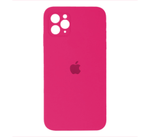 Чохол Silicone Case Квадратні Борти Full Camera iPhone 11 Pro Max barbie pink PLS-00-00107591