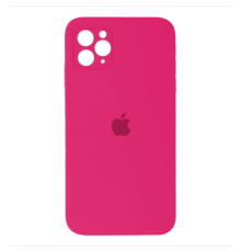 Чохол Silicone Case Квадратні Борти Full Camera iPhone 11 Pro Max barbie pink PLS-00-00107591