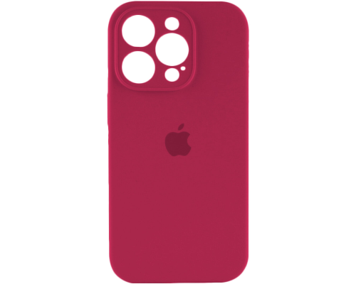 Чохол Silicone Case Full Camera Protective iPhone 16 Pro maroon PLS-00-00130853