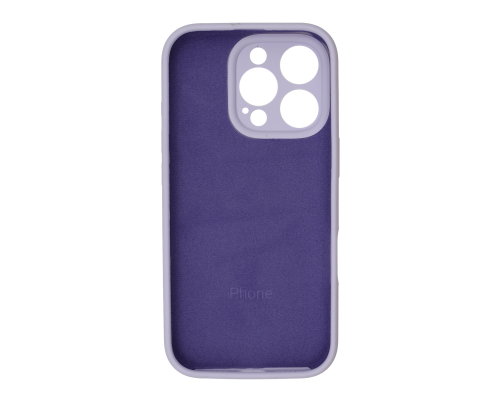 Чохол Silicone Case Full Camera Protective iPhone 16 Pro lilac purple PLS-00-00130581