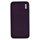 Чохол Silicone Case Квадратні Борти Full Camera iPhone XS Max berry purple PLS-00-00123138