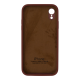 Чохол Silicone Case Квадратні Борти Full Camera iPhone XR saddle brown PLS-00-00123142