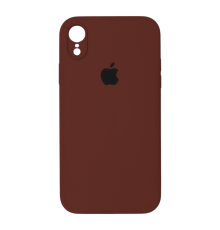 Чохол Silicone Case Квадратні Борти Full Camera iPhone XR saddle brown PLS-00-00123142