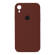 Чохол Silicone Case Квадратні Борти Full Camera iPhone XR saddle brown PLS-00-00123142