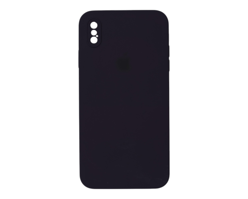 Чохол Silicone Case Квадратні Борти Full Camera iPhone XS Max berry purple PLS-00-00123138