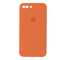 Чохол Silicone Case Квадратні Борти Full Camera iPhone 7 Plus orange PLS-00-00123128