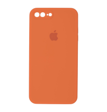 Чохол Silicone Case Квадратні Борти Full Camera iPhone 7 Plus orange PLS-00-00123128