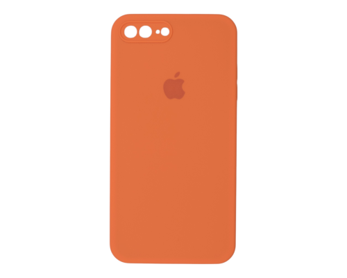 Чохол Silicone Case Квадратні Борти Full Camera iPhone 7 Plus orange PLS-00-00123128