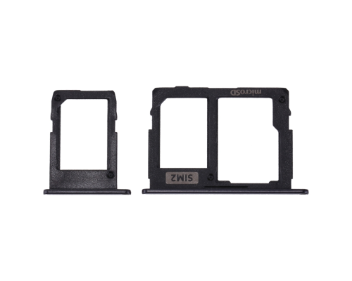 Тримач SIM-карти та карти пам'яті Samsung J330F Galaxy J3 (2017) Dual Sim black PLS-00-00019865