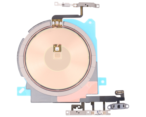 Шлейф iPhone 13 з кнопками ввімкнення, гучності та бездротовою зарядкою (Original China) PLS-00-00107493