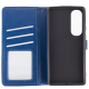 Чохол-книжка Leather GETMAN with card holder Oppo A60 blue PLS-00-00148171