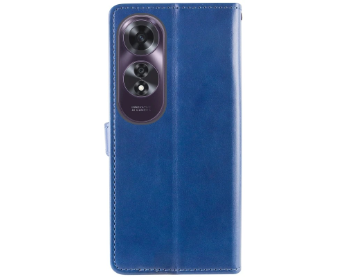 Чохол-книжка Leather GETMAN with card holder Oppo A60 blue PLS-00-00148171