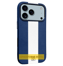 Чохол шкіряний Rally with Magnetic для iPhone 17 Air blue white PLS-00-00160020